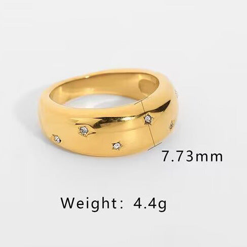 Gorgeous Stary Night Ring -18k